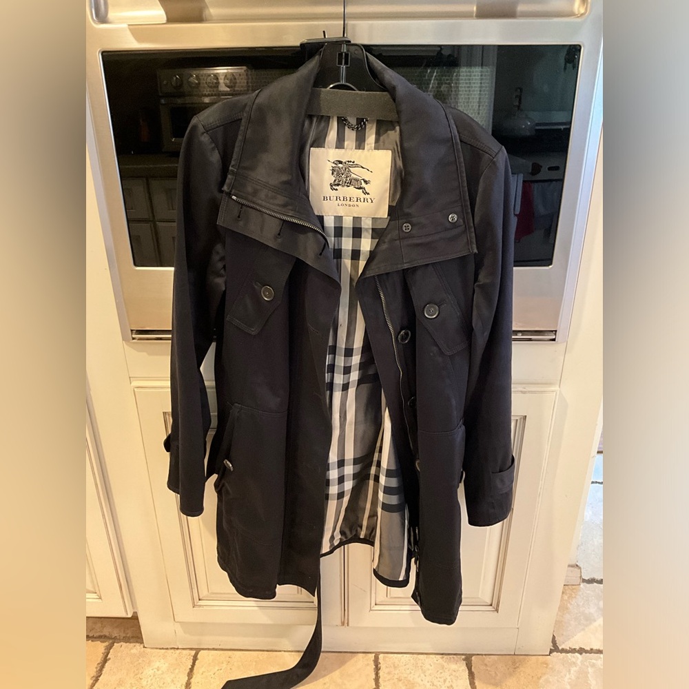 Burberry trench coat and vest